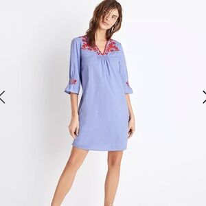 Madewell Embroidered breeze dress size xs
